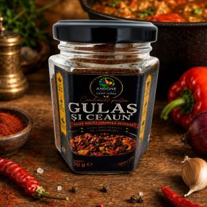 condiment pentru gulaș, condiment gulas, condiment pentru ceaun, condimente ceaun, condimente gulaș, amestec condimente gulaș, condimente naturale, Andone Camp Verde