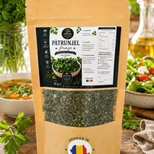 pătrunjel deshidratat, patrunjel uscat, plante aromatice, condimente naturale, pătrunjel 30 g, plante deshidratate, Andone Camp Verde
