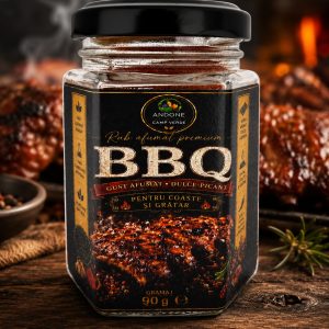condiment BBQ afumat, condiment barbecue, condimente BBQ, condiment pentru coaste, condiment carne la grătar, condimente grătar, condimente naturale, Andone Camp Verde