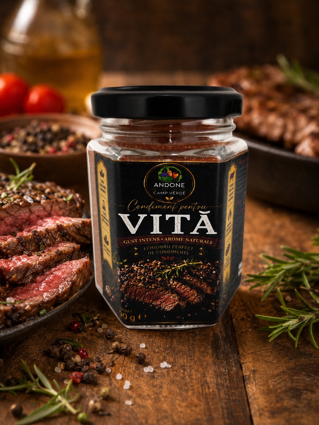 condiment pentru vită, condimente vită, condiment carne de vită, condiment friptură vită, condimente pentru steak, condimente grătar, condimente naturale, Andone Camp Verde